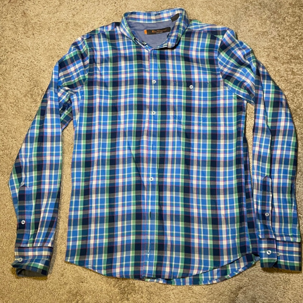 Ben Sherman plaid button down men’s
